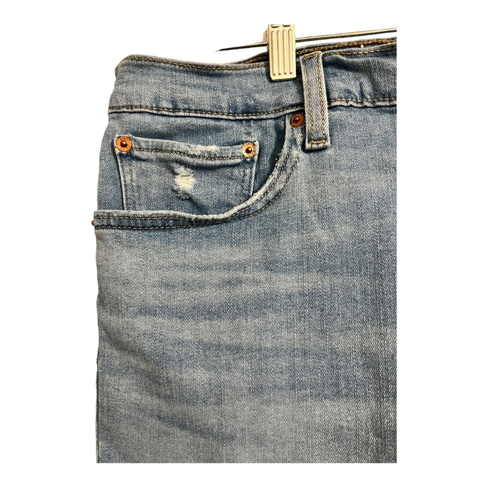 Levi High Rise Denim Shorts | 34 | NEW - Picture 3 of 11